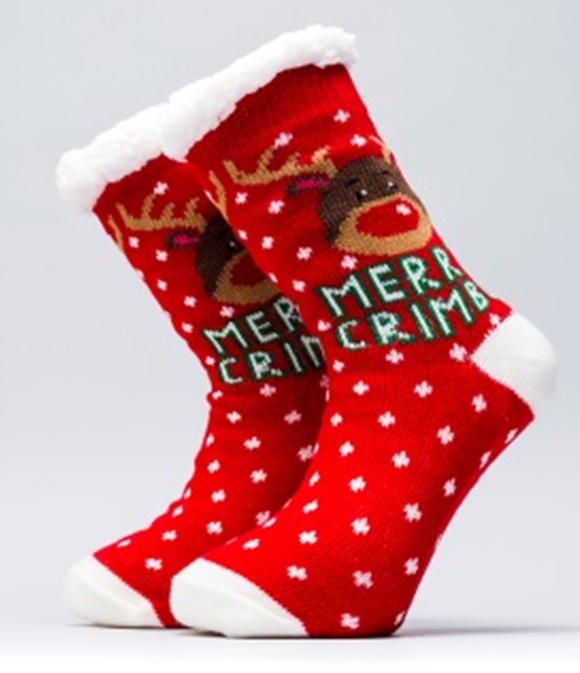 REINDEER MERY XMASS Christmas Home Socks Merry Xmas - Image 1