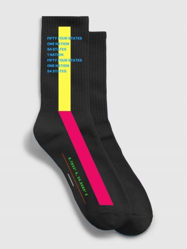 Fashion Sport Socks Side Text - Image 1