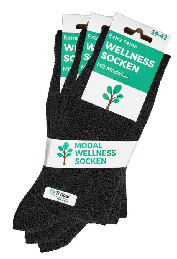 ZEN Socks Modal Black (3 Pairs) - Image 1