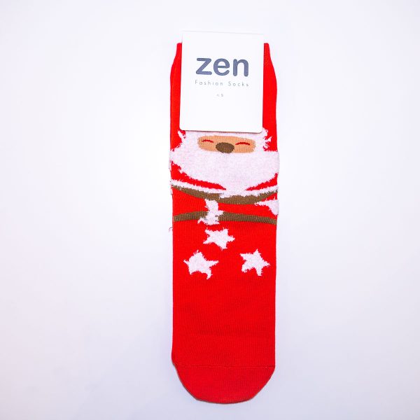 ZEN Christmas Socks Design Santa Claus - Image 1