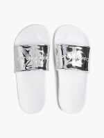 Calvin Klein Slides Σε Ασημί Χρώμα