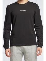 Calvin Klein Χειμερινή Ανδρική Μπλούζα Βαμβακερή Μαύρη