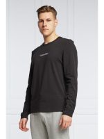 Calvin Klein Χειμερινή Ανδρική Μπλούζα Βαμβακερή Μαύρη - Image 2