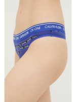 Calvin Klein Βαμβακερό Γυναικείο String Μπλέ - Image 2