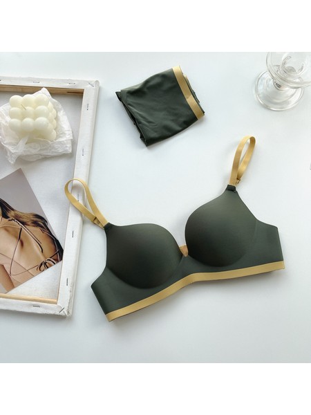 zen0016 Zen Σουτιέν Push Up Χωρίς Μπανέλα- Army Green - Image 1