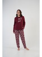 Ζen Γυναικεία Πιτζάμα Plus Size Βαμβακερή Love - Image 2