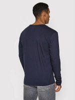 Tommy Hilfiger Ανδρική Μπλούζα Μακρυμάνικη Navy Μπλε - Image 3