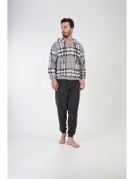 Ζen Πιτζάμα Ανδρική Fleece Με Ζακέτα - Image 5