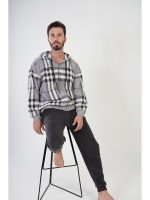Ζen Πιτζάμα Ανδρική Fleece Με Ζακέτα