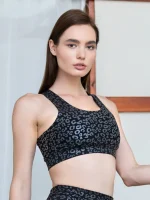 ZEN Spor Bra Leather Look Black
