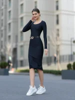 ΖΕΝ Spor Dress Black - Image 3