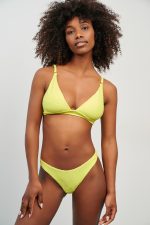 Zen Μαγιό Top Τριγωνάκι Πικέ-Κίτρινο - Image 2