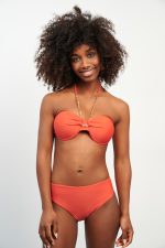 Zen Μαγιό Top Strapless Με Αλυσίδα -Κεραμιδί - Image 2