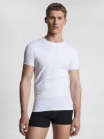 Tommy Hilfiger Premium Essentials Ανδρικές Φανέλες Κοντομάνικες 3Pack-Λευκό-Μαύρο-Μπλέ