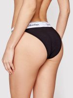 Calvin Klein Γυναικείο Slip Ψηλόμεσο Tanga- Μαύρο - Image 2