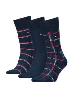 Tommy Hilfiger Ανδρικές Κάλτσες Βαμβακερές 3ΤΜΧ Gift Box-Μπλέ - Image 4