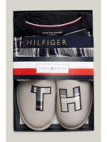 Tommy Hilfiger Ανδρικό Σετ Πιτζάμες Με Παντόφλες-Μπλέ - Image 5