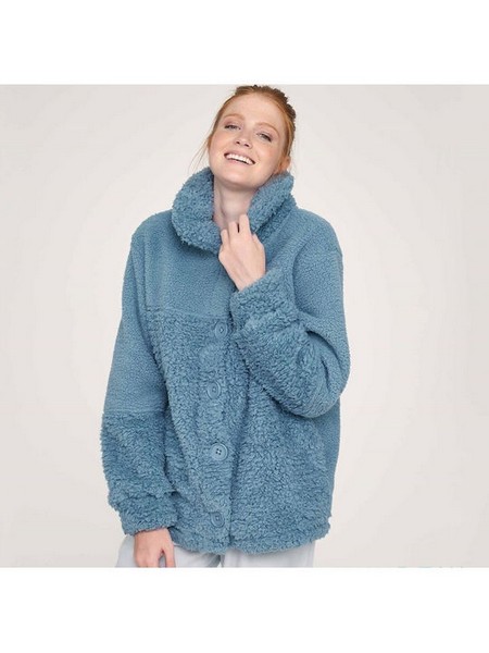 ρδφ Muydemi Γυναικεία Ζακέτα Fleece-Γαλάζια - Image 1