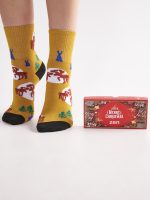 Zen Χριστουγεννιάτικες Κάλτσες Gift Box 2τμχ Crazy Magic Deers