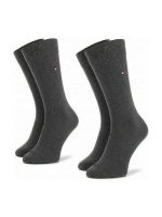 Tommy Hilfiger Classic Ανδρικές Μονόχρωμες Κάλτσες Anthracite Melange 2Pack