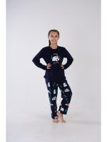 Zen Χριστουγεννιάτικη Fleece Παιδική Πιτζάμα Μπλέ-3050090247