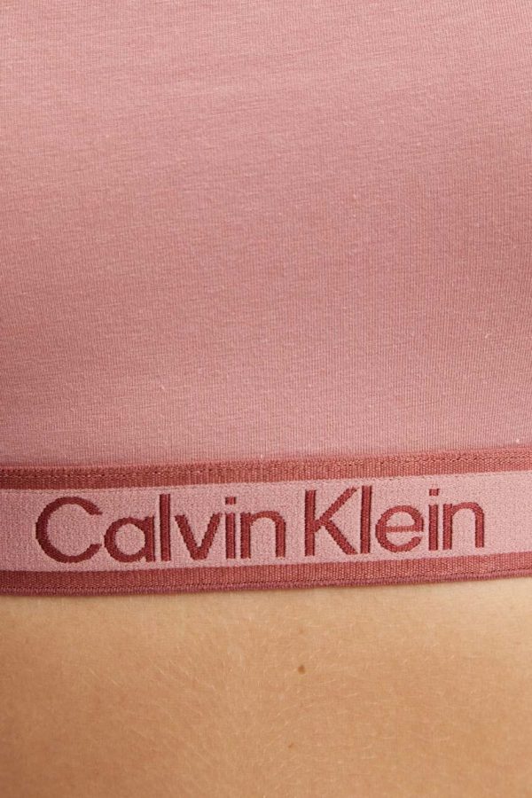 Calvin Klein Γυναικείο Αθλητικό Μπουστάκι Ροζ με Επένδυση - Image 3