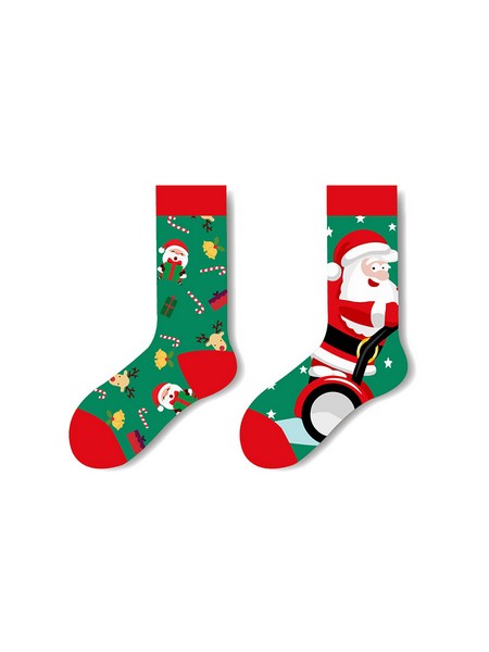 SKU图_1110 Zen Christmas Socks Santa Claus Presents - Image 1