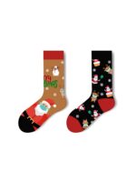 Zen Christmas Socks Santa Claus Snowman