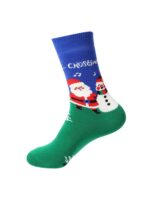 Zen Christmas Socks Santa And Snowman
