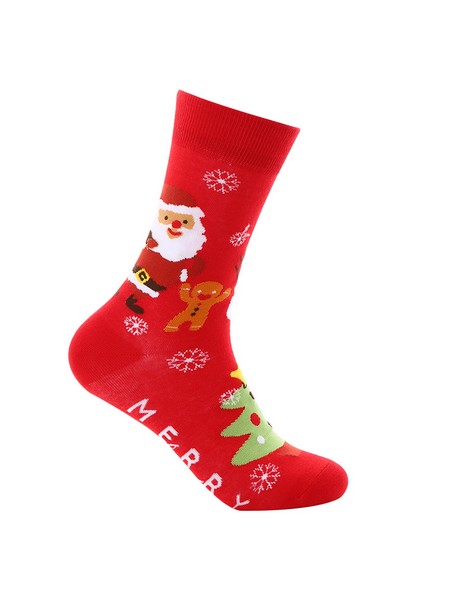 主图_8 Zen Christmas Socks Santa Claus Christmas Tree - Image 1