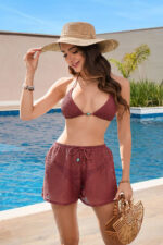 Zen Γυναικείο Beachwear Shorts Δίχτυ