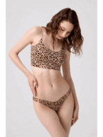 Zen Γυναικείο Εσώρουχο Slip Lazer Cut Animal Print - Image 3