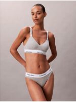 Calvin Klein Lightly Lined Bralette Grey Heather