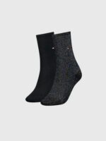Tommy Hilfiger Γυναικείες Κάλτσες Black Lurex Dot 2Pack