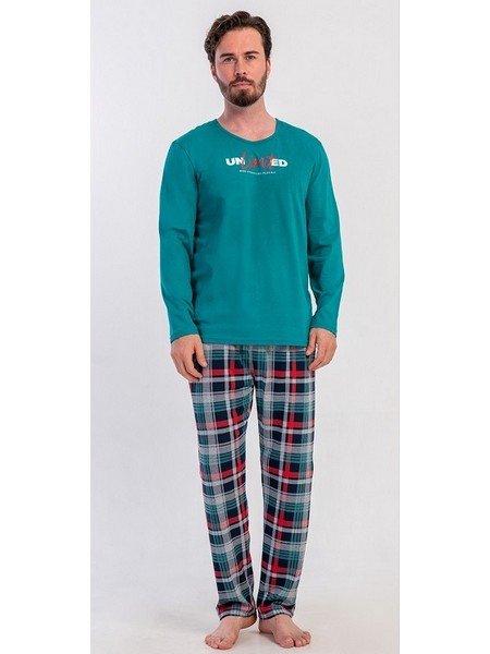 5032250424 B Zen Aνδρικη Πιτζάμα Cotton Green Unlimited - Image 1