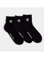 Κάλτσες Αθλητικές Μαύρες Ημίκοντες Unisex Antetokounbros 3 Ζεύγη