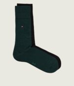 Tommy Hilfiger Ανδρικές Κάλτσες Deep Green 2Pack