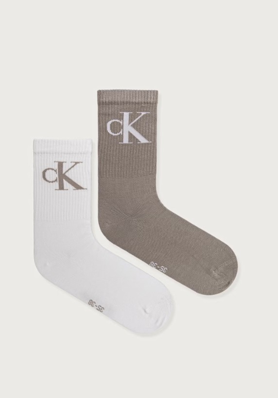 Calvin Klein Γυναικείες Κάλτσες Beige 2Pack
