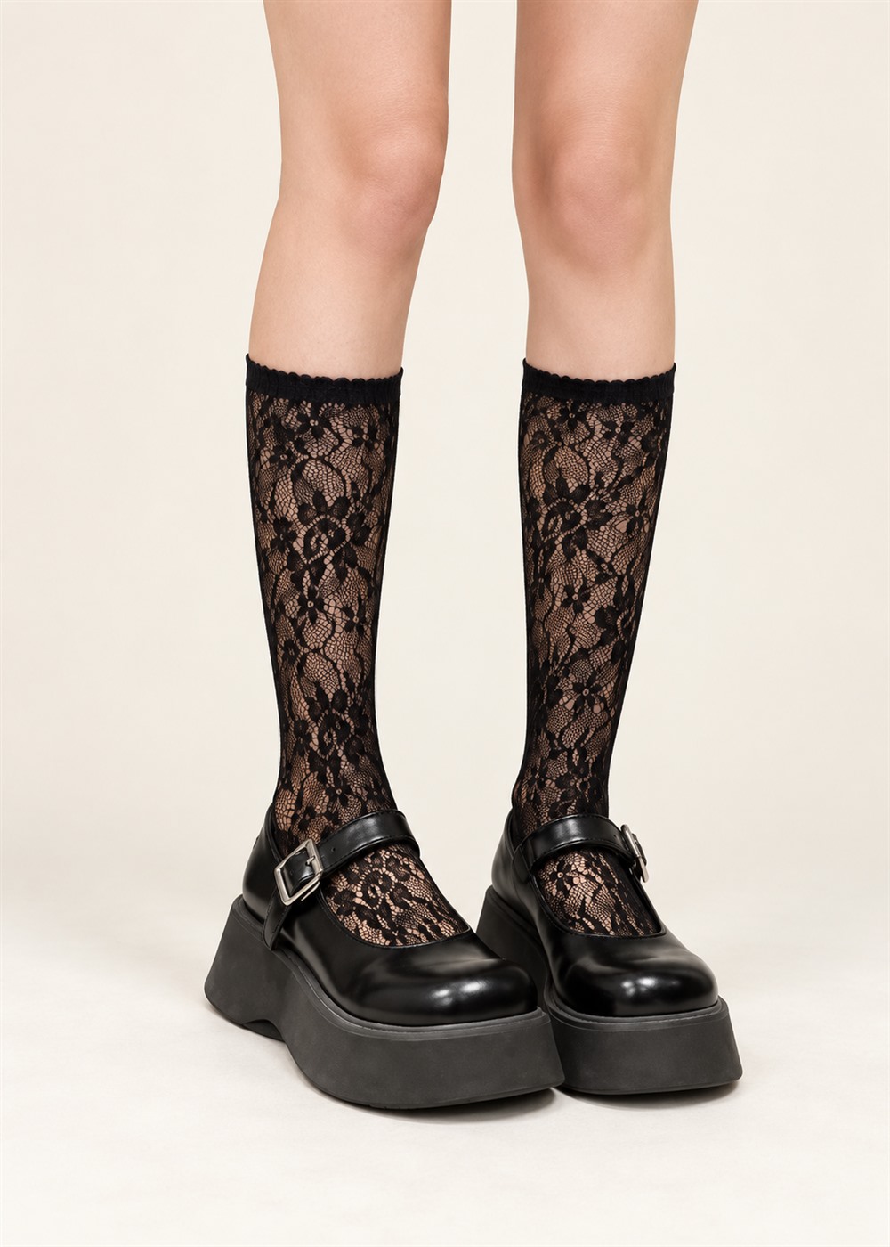 ZEN_004_lace_socks_front_1000x1400 Zen Καλτσάκι Δαντέλα - Image 1